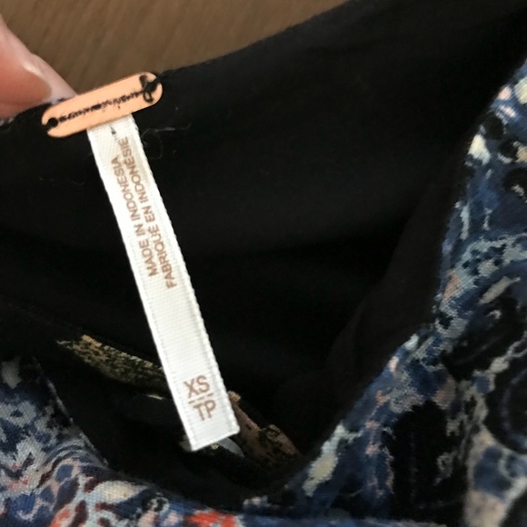 NWOT Free People Modern Nomad Boho Mini Dress - XS - Picture 5 of 6